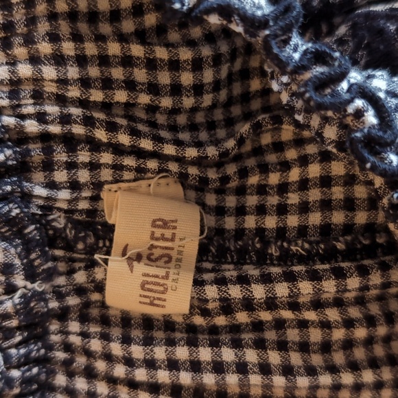 Gingham off the shoulder top - Picture 2 of 2